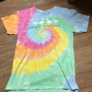 Simply southern tie dye t-shirt, size small